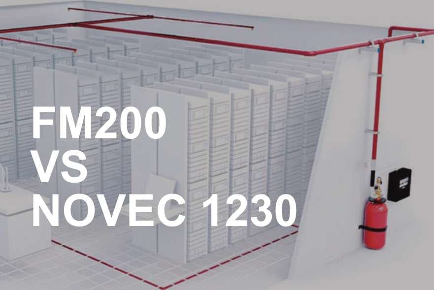 FM-200 və NOVEC 1230 sistemlərinin müqayisəsi: server otağı sxemi