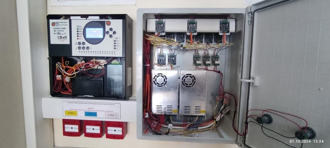 Safety Solutions tərəfindən quraşdırılmış avtomatika və idarəetmə şkafı